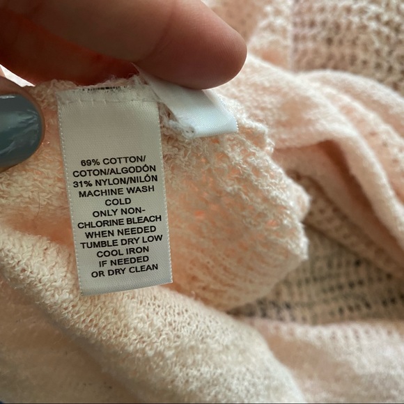 Lou & Grey Light Pink Long Sleeve Knit Sweater Sz XS - Picture 8 of 9